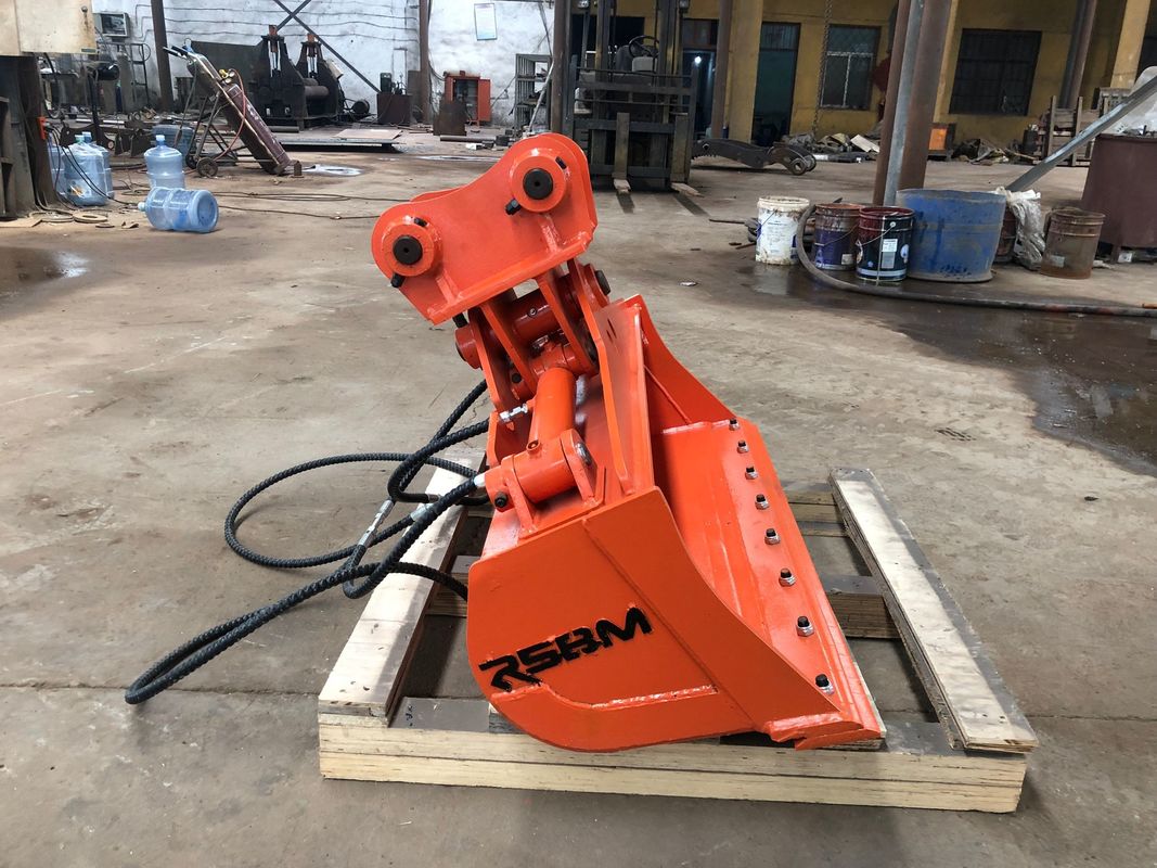 RSBM Excavator Tilting Bucket 2000mm Larghezza Disposizione ottimale per l'inclinazione di 90 gradi