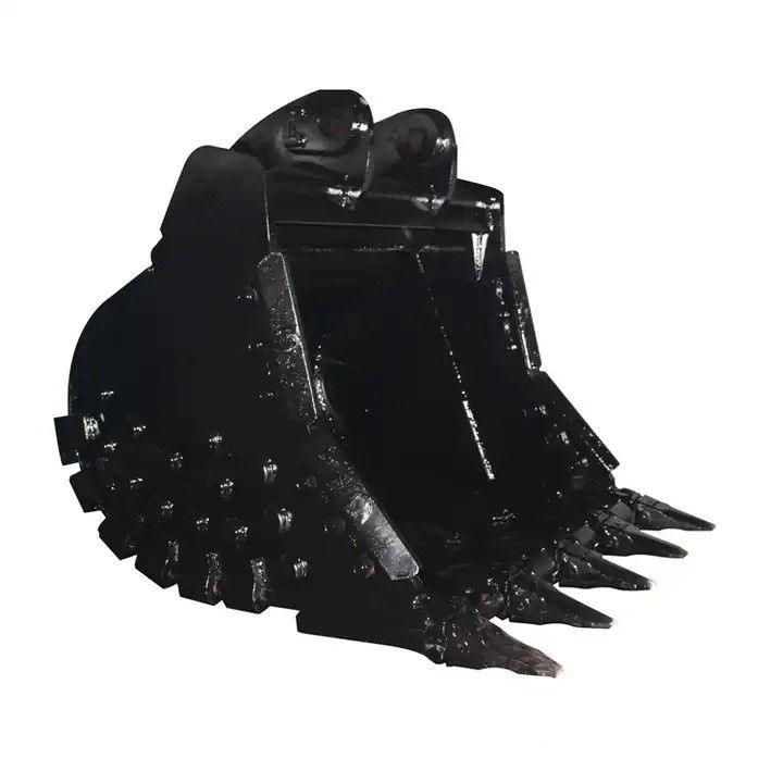 EX220 EX200 Escavatore Rock Bucket Heavy Duty Skid Steer Rock Grapple Fit Liebherr R317