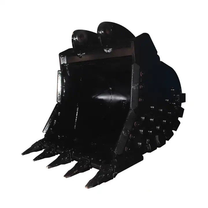 EX220 EX200 Escavatore Rock Bucket Heavy Duty Skid Steer Rock Grapple Fit Liebherr R317