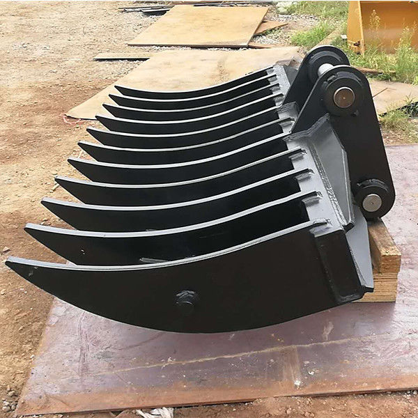 6-12 denti escavatore abbattuto albero Rake 250 libbre peso di spedizione design versatile